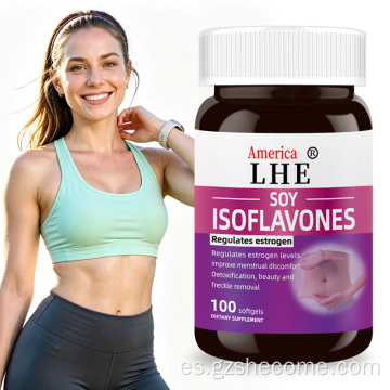 Shecome Cápsulas blandas de isoflavonas de soja Apoyo a la salud de las mujeres